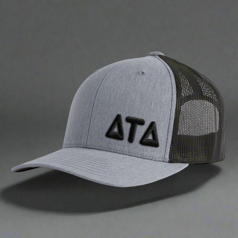 DELTA TAU DELTA 6-Panel Frat Hat Grey