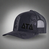 DELTA TAU DELTA 6-Panel Veil Camo Hat Black