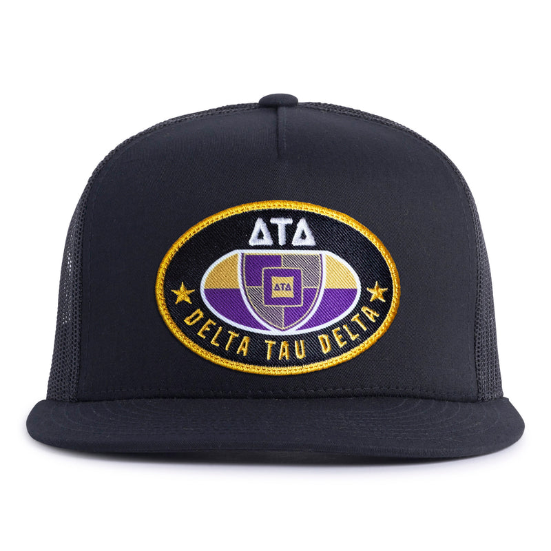 DELTS BADGE 5-Panel Flat Black - Tailgate Hats