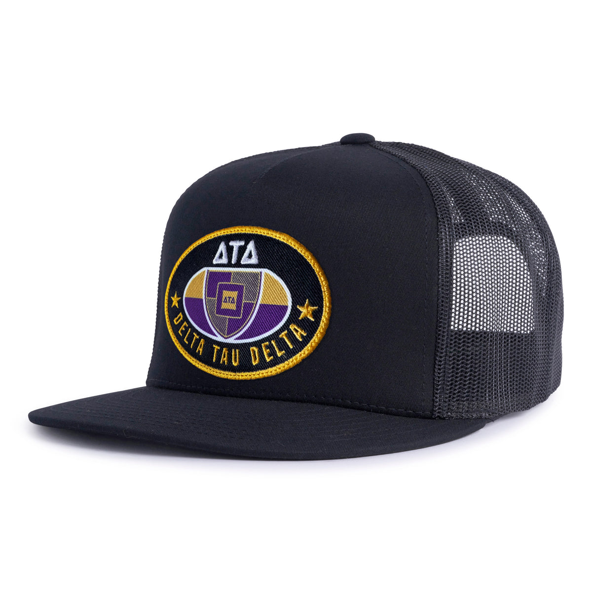 DELTS BADGE 5-Panel Flat Black - Tailgate Hats