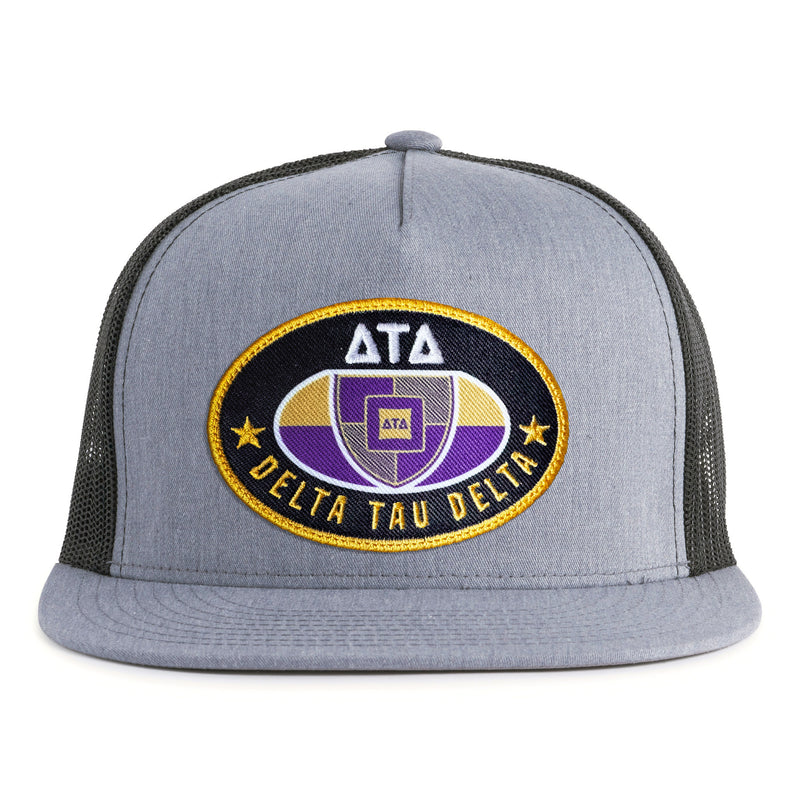 DELTS BADGE 5-Panel Flat Grey/Black - Tailgate Hats