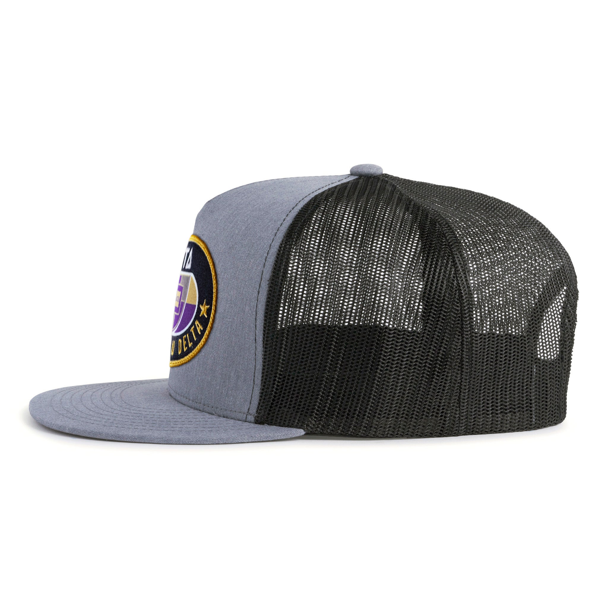 DELTS BADGE 5-Panel Flat Grey/Black - Tailgate Hats