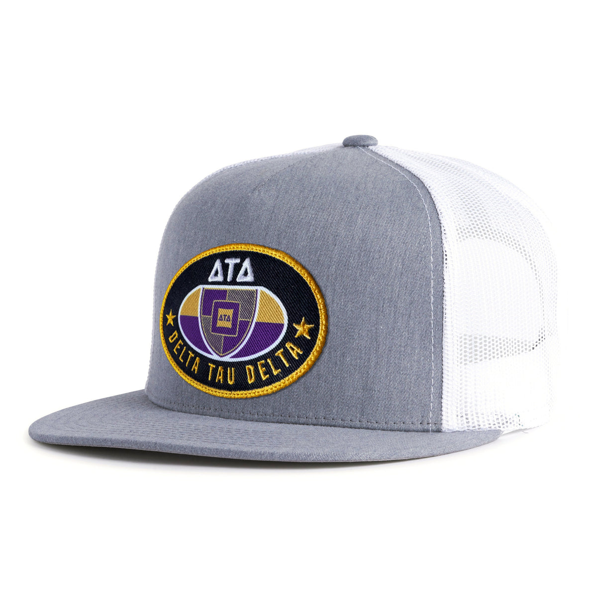 DELTS BADGE 5-Panel Flat Grey/White - Tailgate Hats