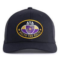 DELTS BADGE 6-Panel Curved Black - Tailgate Hats