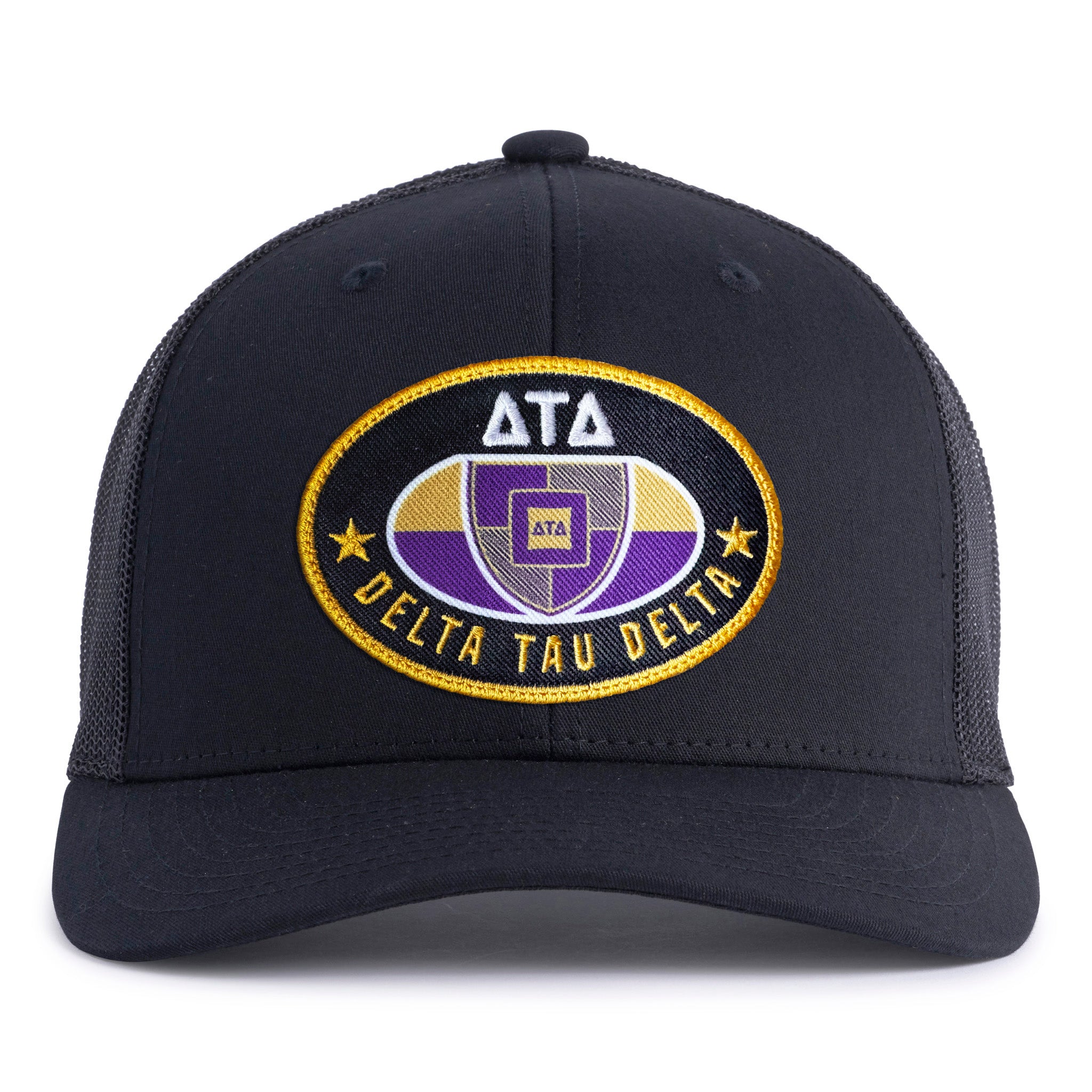 DELTS BADGE 6-Panel Curved Black - Tailgate Hats