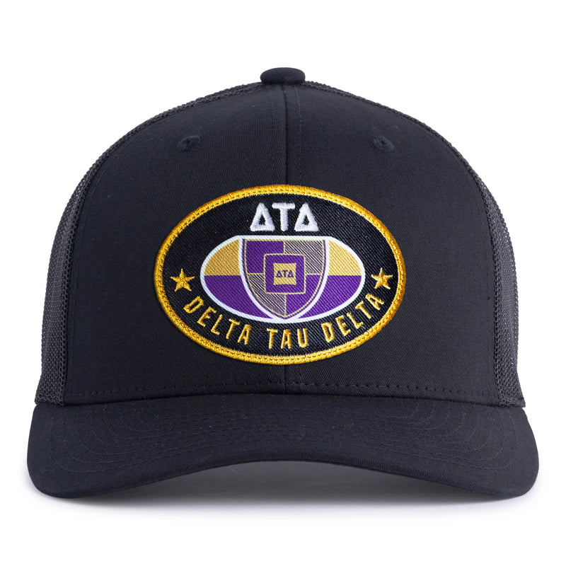 DELTS BADGE 6-Panel Curved Black - Tailgate Hats