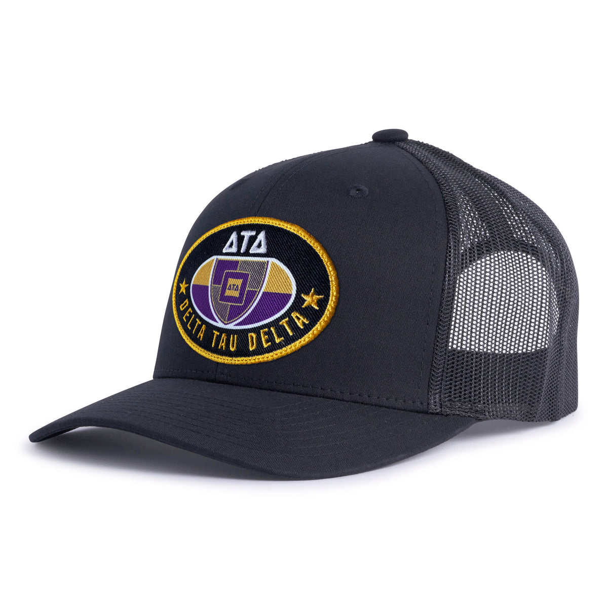 DELTS BADGE 6-Panel Curved Black - Tailgate Hats