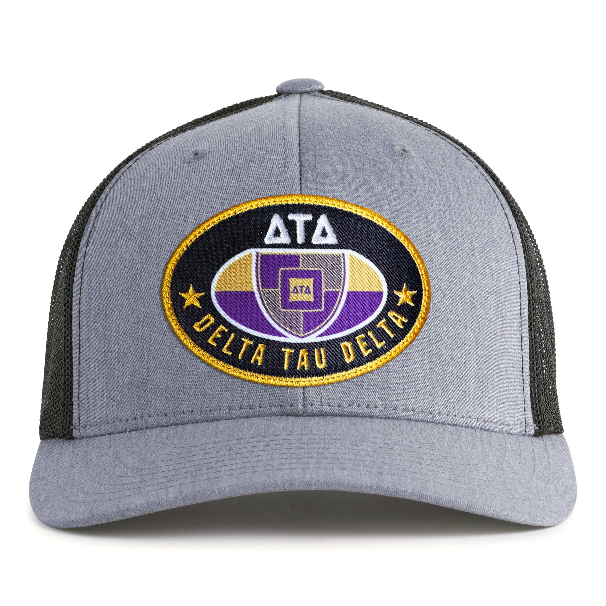 DELTS BADGE 6-Panel Curved Grey/Black - Tailgate Hats