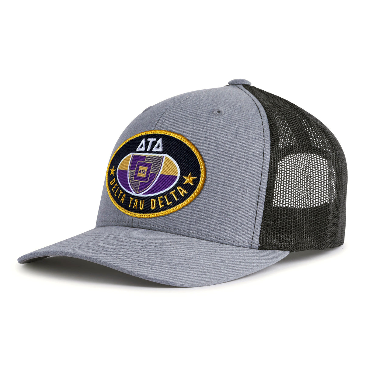 DELTS BADGE 6-Panel Curved Grey/Black - Tailgate Hats