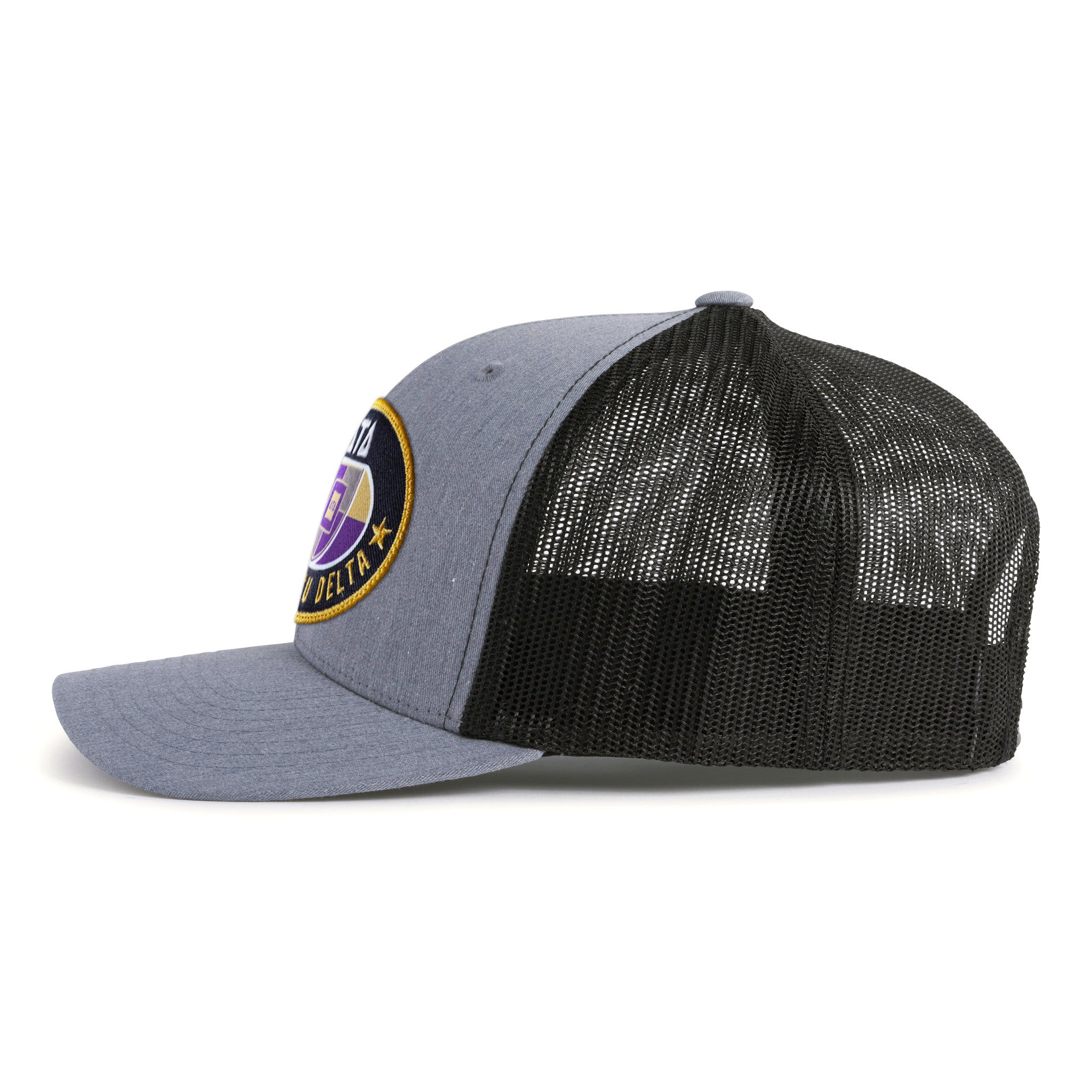 DELTS BADGE 6-Panel Curved Grey/Black - Tailgate Hats