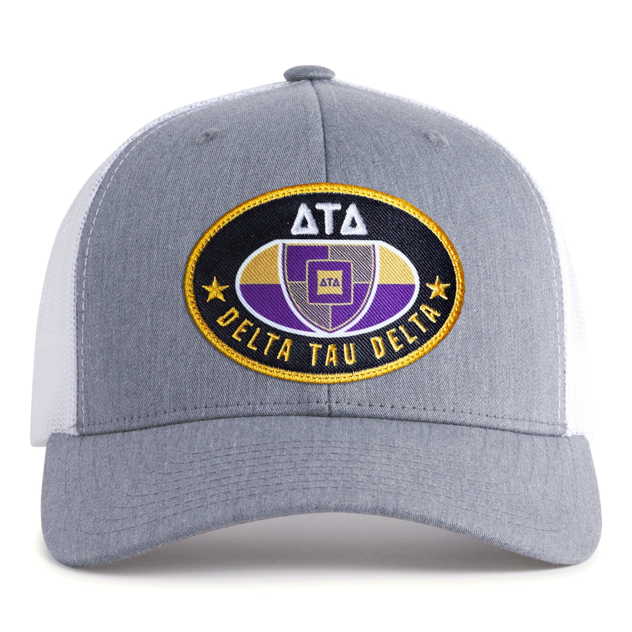 DELTA TAU DELTA 6-Panel Frat Rush Hat Grey