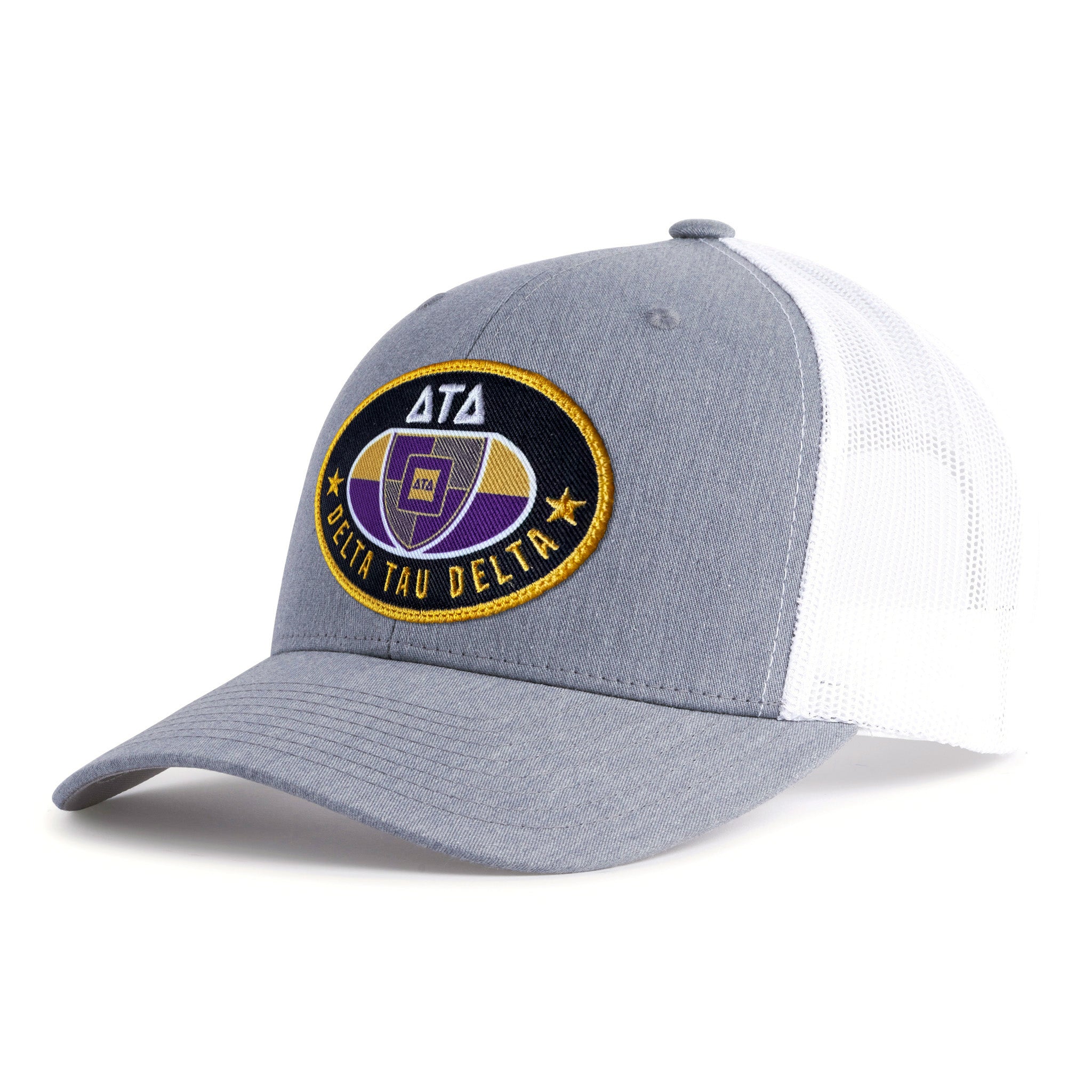 DELTA TAU DELTA 6-Panel Frat Rush Hat Grey
