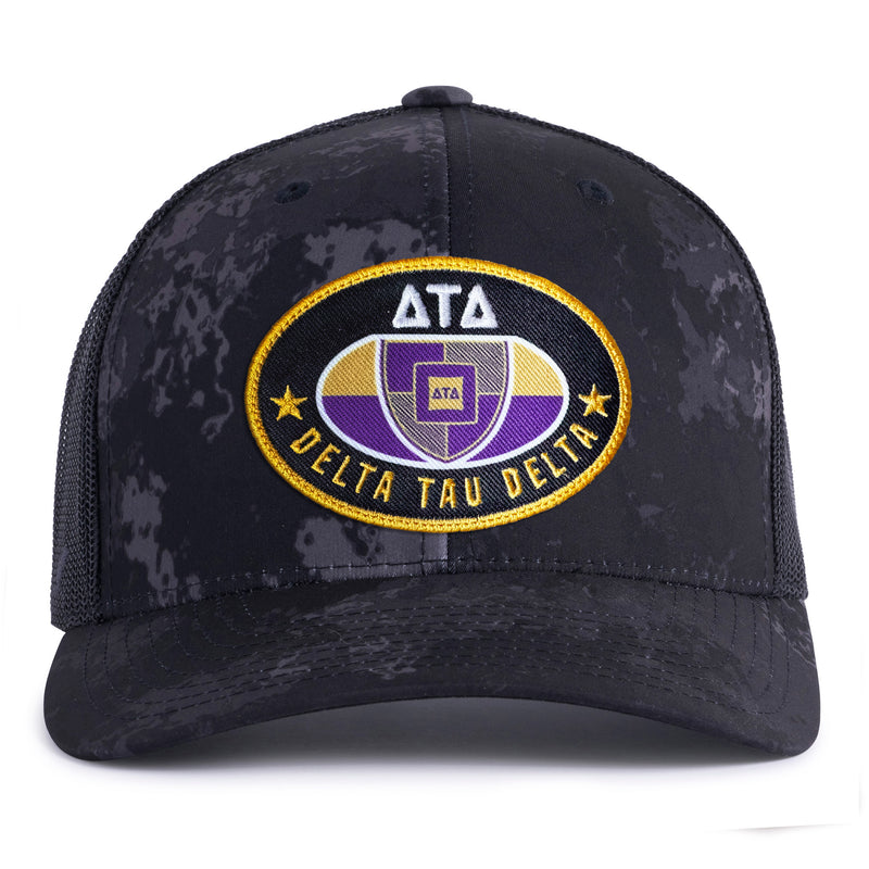 DELTS BADGE 6-Panel Curved Poseidon Camo - Tailgate Hats