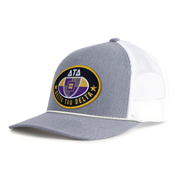 DELTA TAU DELTA 5-Panel Rope Hat, Richardson 112 Grey