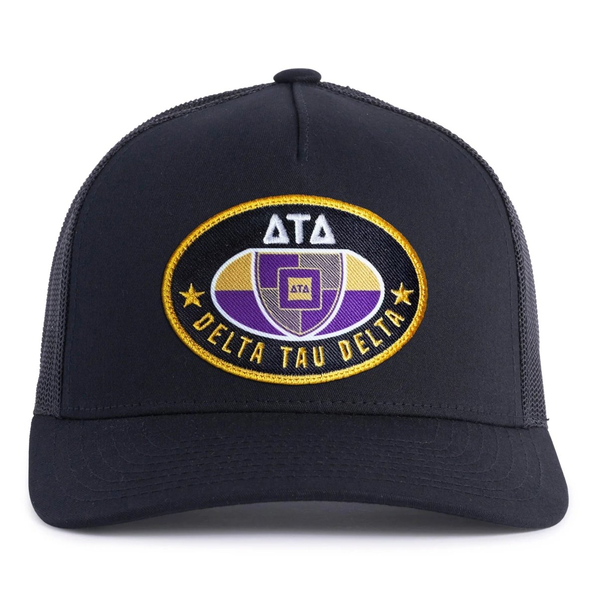Delta Math Hat DELTA TAU DELTA 5-Panel Frat Rush Hat Black – Tailgate Hats