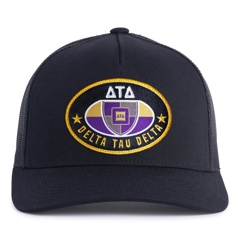 DELTS BADGE 5-Panel Curved Black - Tailgate Hats