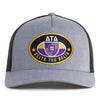 DELTS BADGE 5-Panel Curved Grey/Black - Tailgate Hats