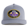 KAPPA SIG EMBLEM 5-Panel Curved Grey/White - Tailgate Hats