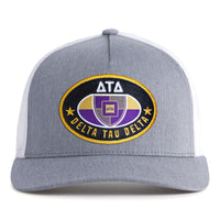 KAPPA SIG EMBLEM 5-Panel Curved Grey/White - Tailgate Hats