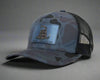 DON'T TREAD ON ME 5-Panel Curved Camo Hat, Richardson 112PFP Blue