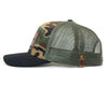 DON'T TREAD ON ME 6-Panel Curved Camo Hat Black