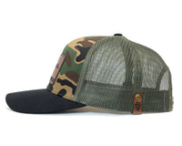 DON'T TREAD ON ME 6-Panel Curved Camo Hat Black