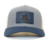 DON'T TREAD ON ME 6-Panel Curved Snapback, Richardson 112 Grey