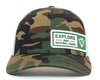 EXPLORE PARKS 6-Panel Camo Hat Green