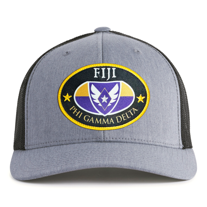PHI GAMMA DELTA 6-Panel Frat Hat Grey