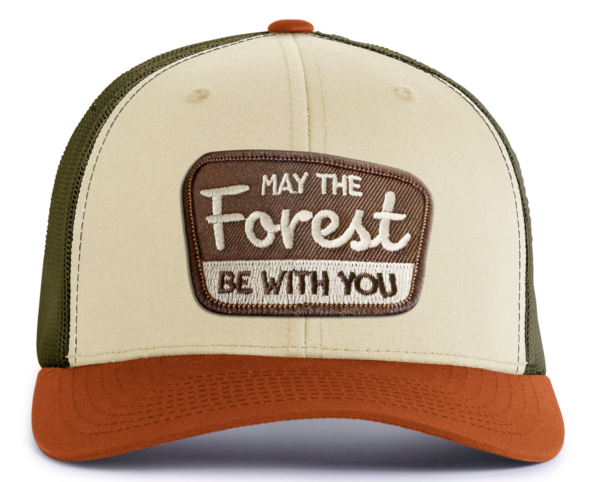 FOREST BE WITH YOU 6-Panel Low-Profile Trucker, Richardson 115