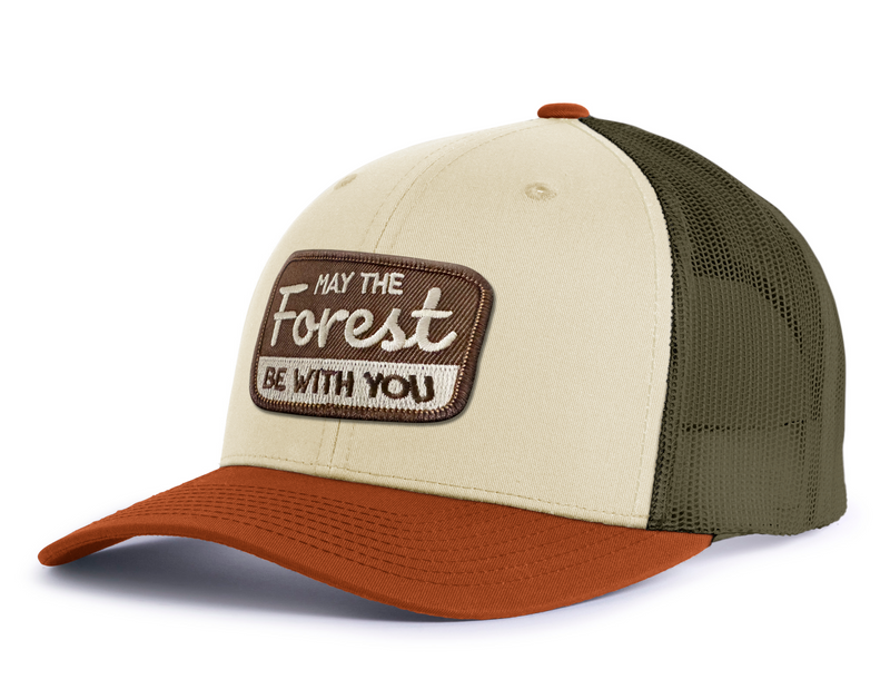 FOREST BE WITH YOU 6-Panel Low-Profile Trucker, Richardson 115