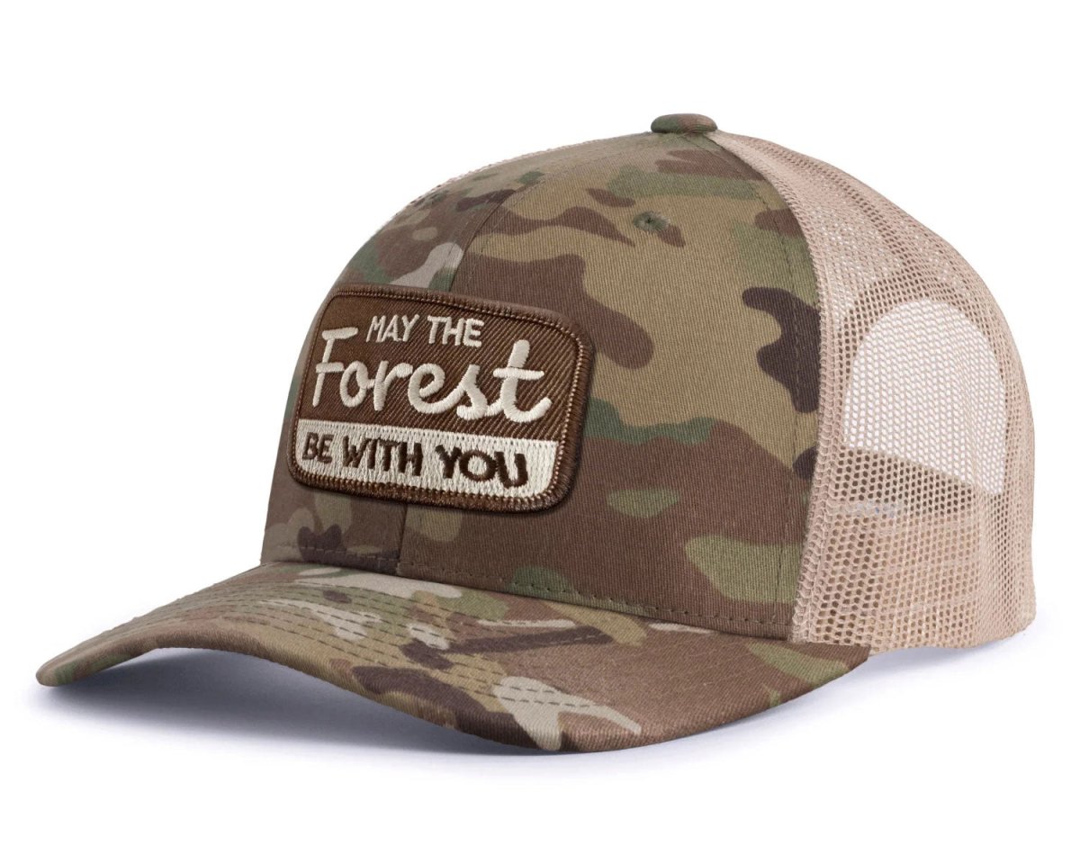 FOREST BE WITH YOU 6 - Panel Camo Hat - Tailgate Hats