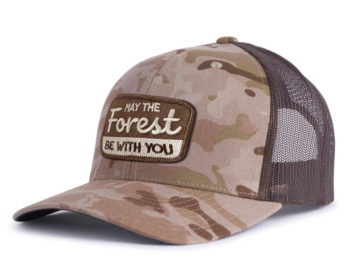 FOREST BE WITH YOU 6 - Panel Camo Hat - Tailgate Hats
