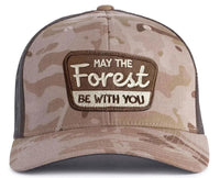 FOREST BE WITH YOU 6 - Panel Camo Hat - Tailgate Hats