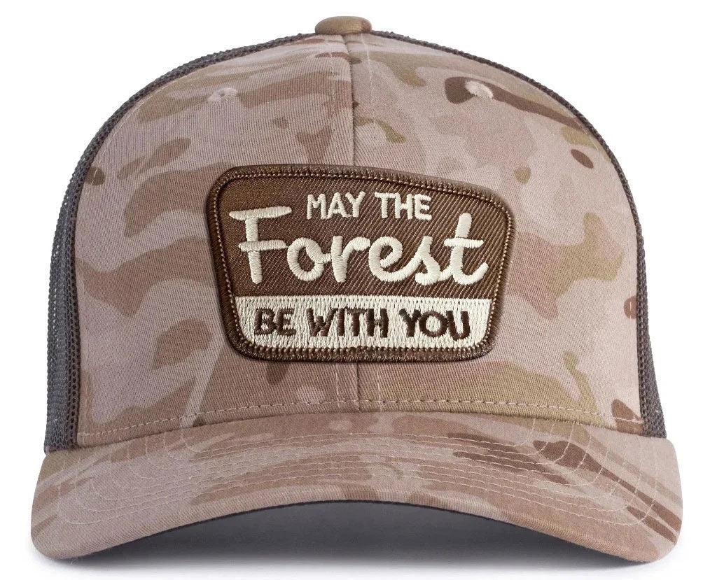FOREST BE WITH YOU 6 - Panel Camo Hat - Tailgate Hats