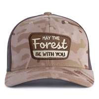 FOREST BE WITH YOU 6-Panel Curved Camo Hat