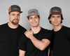 SMALLMOUTH BASS 7-Panel Flat Snapback, Richardson 168 Grey