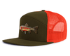 GOLDEN TROUT 7-Panel Flat Snapback, Richardson 168