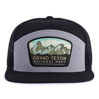 GRAND TETON 7-Panel Flat Snapback, Richardson 168