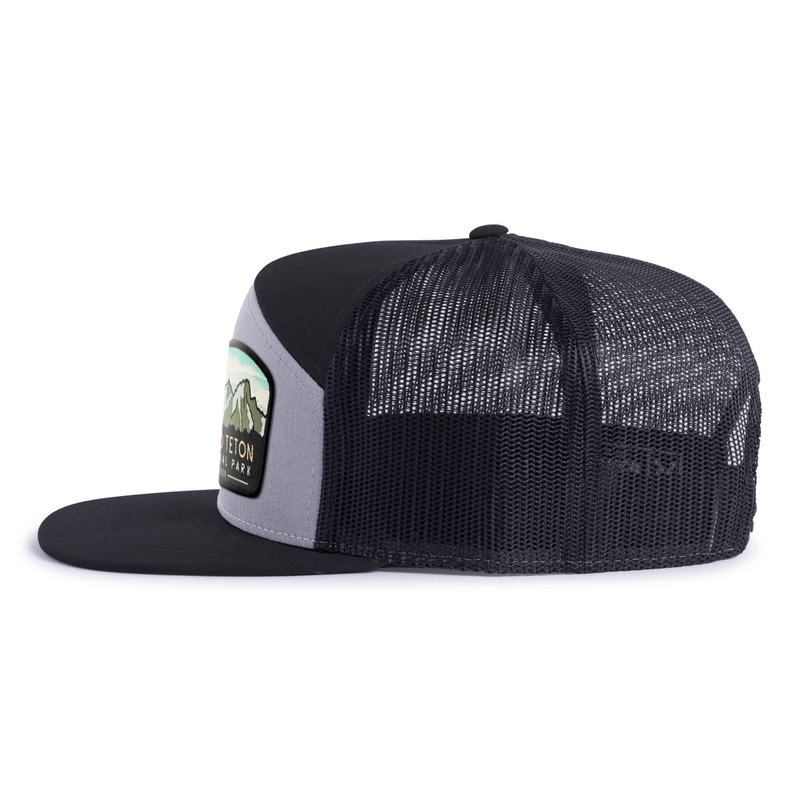 GRAND TETON 7-Panel Flat Snapback, Richardson 168