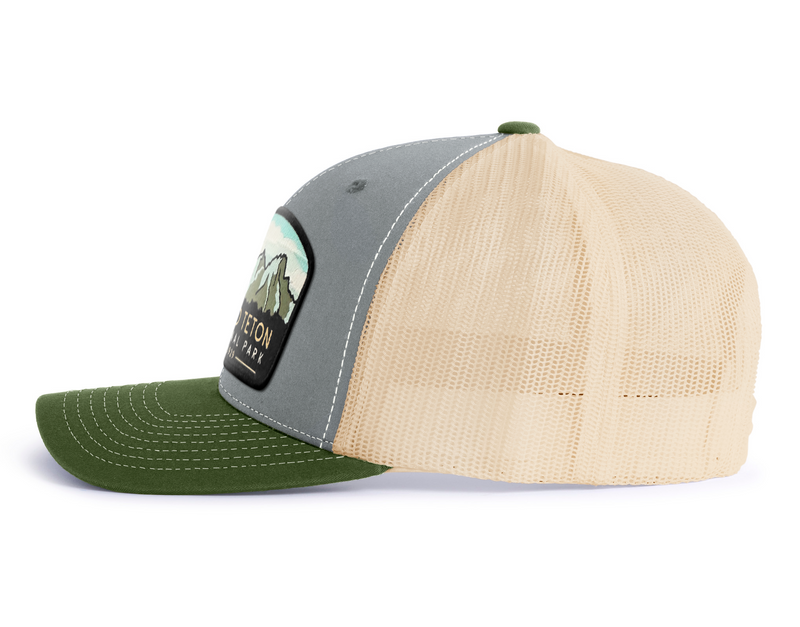 GRAND TETON 6-Panel Snapback, Richardson 112 Grey