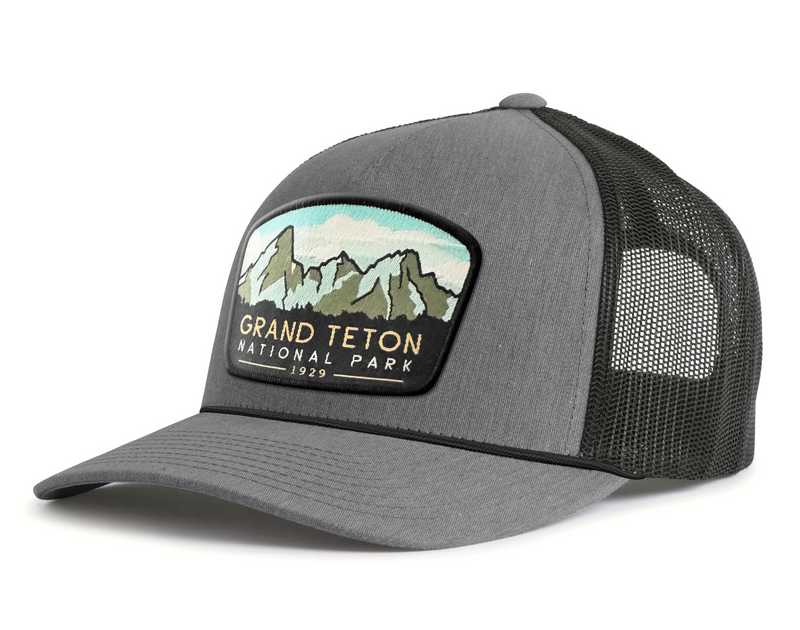 GRAND TETON 5-Panel Rope Hat, Richardson 112 Grey