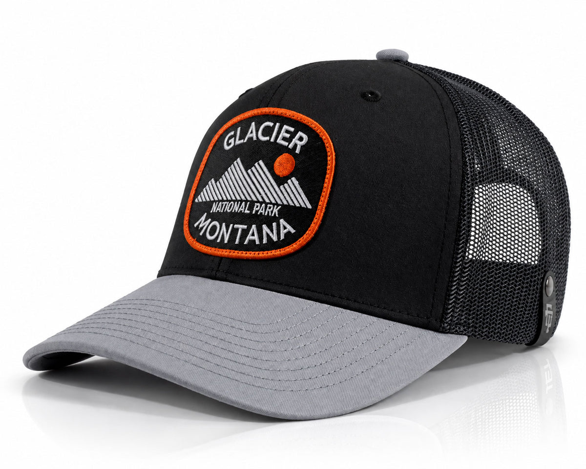 Glacier Mts. Black Grey Trucker – Richardson 112