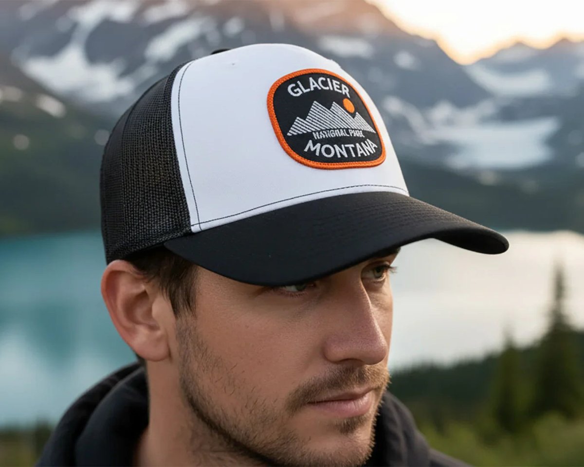 GLACIER 6 - Panel Curved Snapback, Richardson 112 White - Tailgate Hats