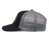 GLACIER 6-Panel Curved Snapback, Richardson 112 Black