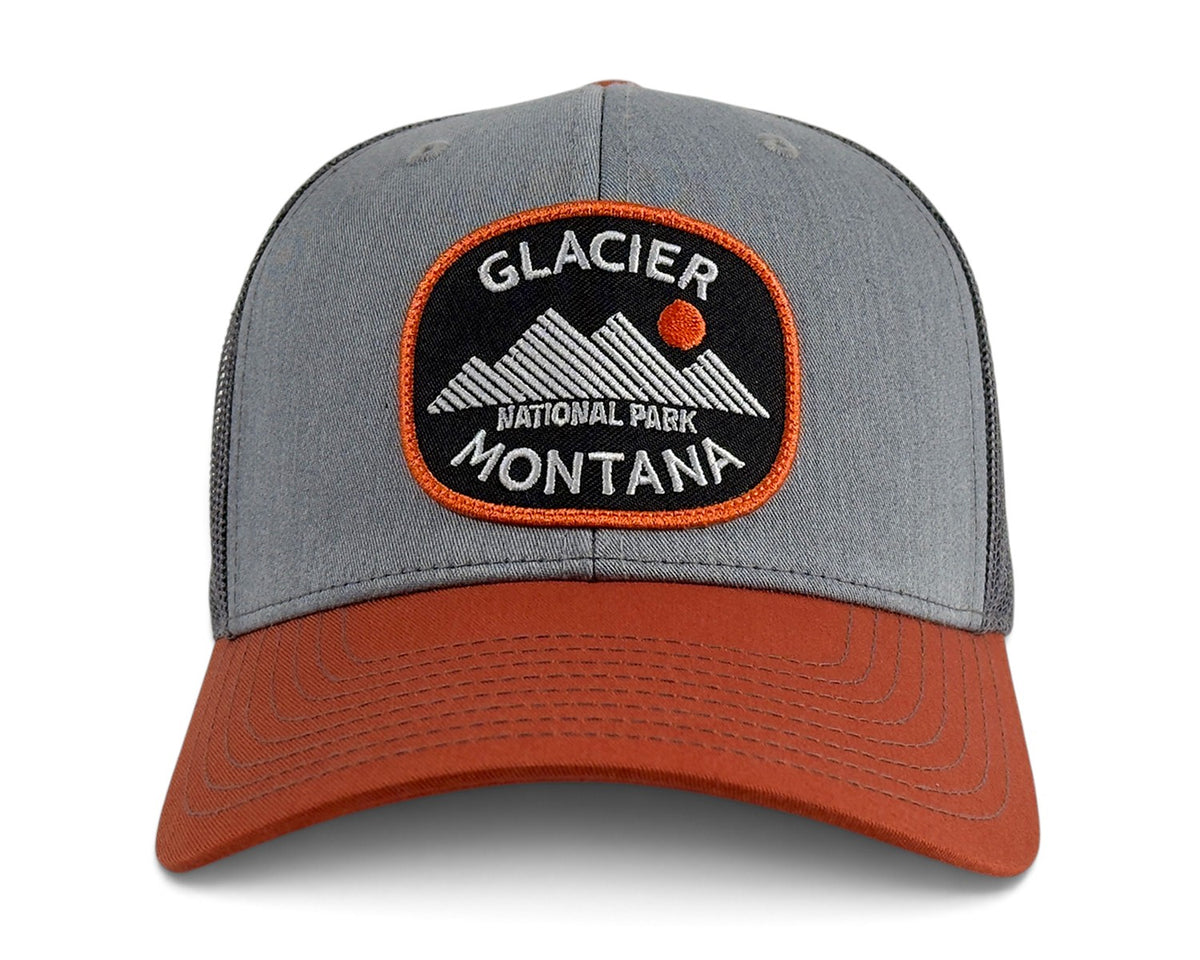 Glacier Mts. Grey Orange Trucker – Richardson 112