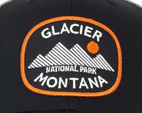 GLACIER 6-Panel Curved Snapback, Richardson 112 Black