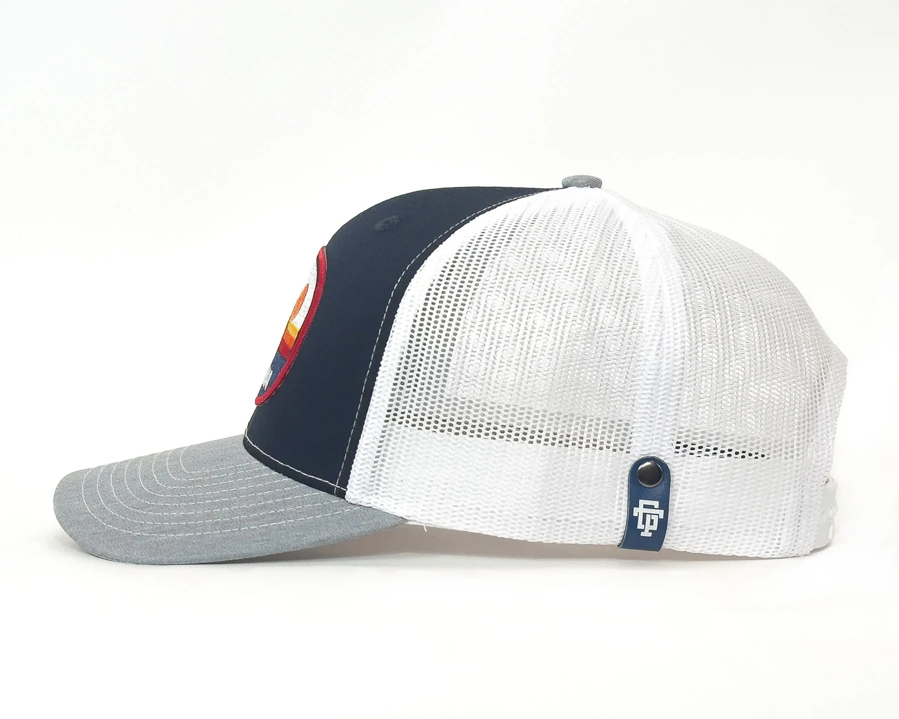 PNW PEAKS 6-Panel Curved Snapback, Richardson 112 Navy Grey