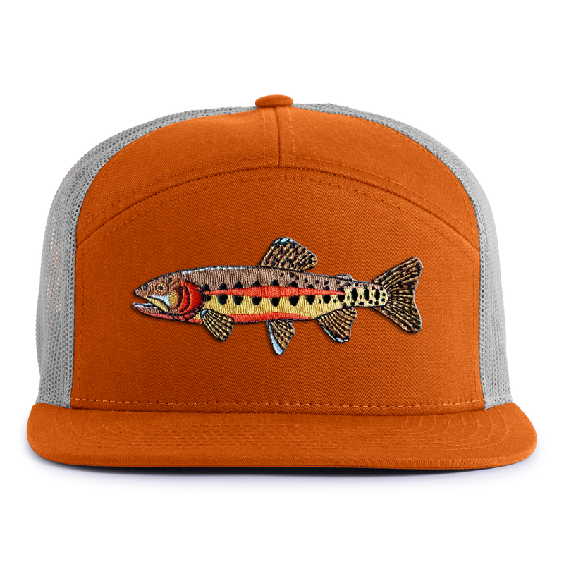 GOLDEN TROUT 7-Panel Flat Snapback, Richardson 168