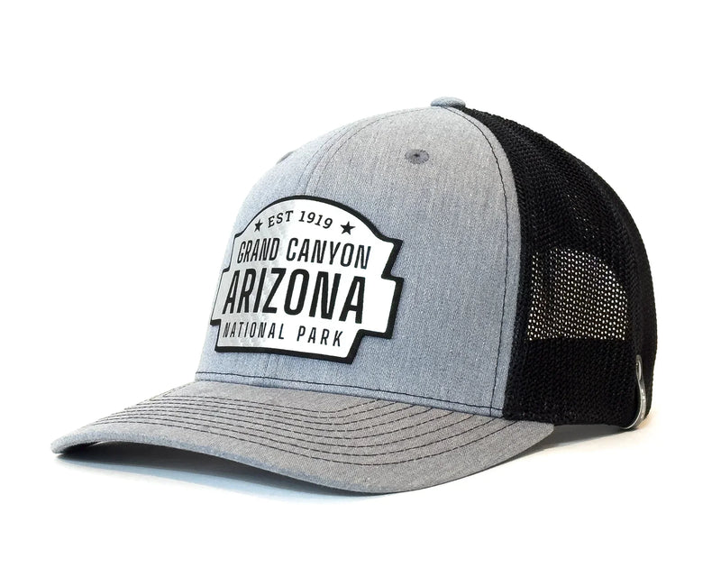 GRAND CANYON 6-Panel Curved Snapback, Richardson 112 XL Grey